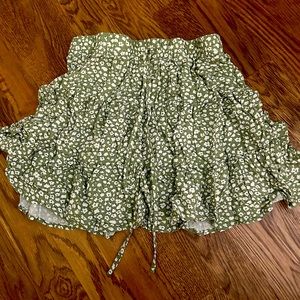 Green Flower Skirt